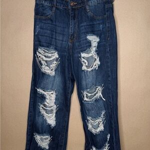 Rue 21 Ripped Jeans with Chains